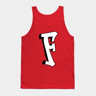 INITIAL "F" Street Art Tank Top